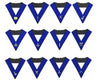 Masonic Blue Lodge Officers Collar Set of 12 Machine Embroidery Collars