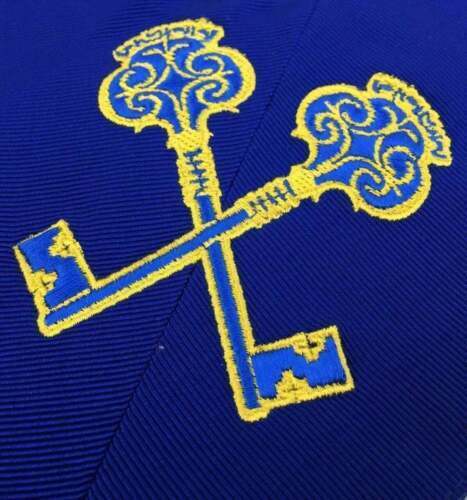 RIAZ IMPEX MASONIC REGALIA Masonic Blue Lodge Officers Collar Set of 12 Machine Embroidery Collars