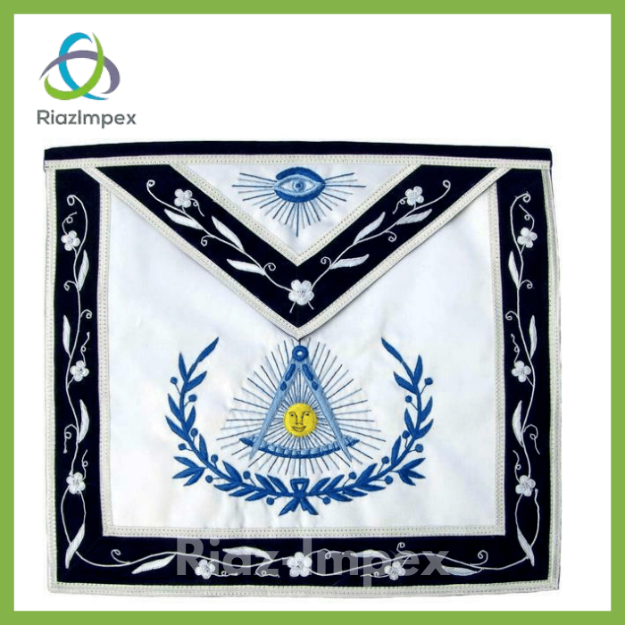 RIAZ IMPEX MASONIC REGALIA Masonic Blue Lodge Past Master Apron