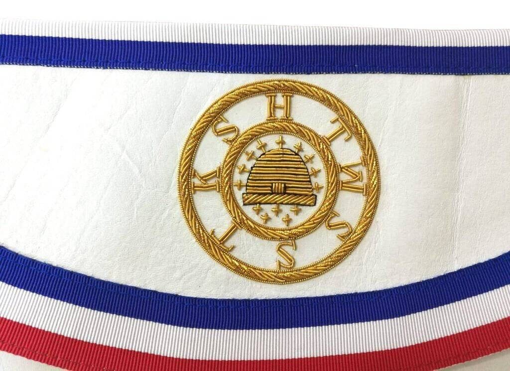 RIAZ IMPEX MASONIC REGALIA Masonic Bro. George Washington Masonic Apron Hand Embroidered Masterpiece
