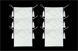 RIAZ IMPEX MASONIC REGALIA Masonic Candidate / Entered Apprentice Faux Leather Apron All White pack of 6