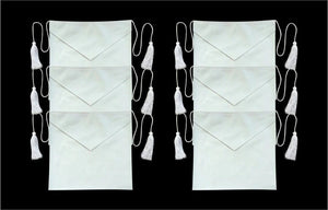 RIAZ IMPEX MASONIC REGALIA Masonic Candidate / Entered Apprentice Faux Leather Apron All White pack of 6