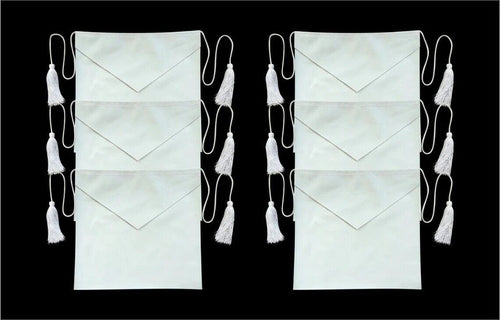 RIAZ IMPEX MASONIC REGALIA Masonic Candidate / Entered Apprentice Faux Leather Apron All White pack of 6