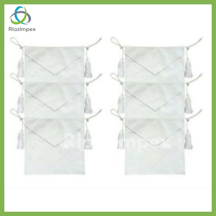 RIAZ IMPEX MASONIC REGALIA MASONIC CANDIDATE / ENTERED Apprentice Faux Leather Apron All White - Set Of 6