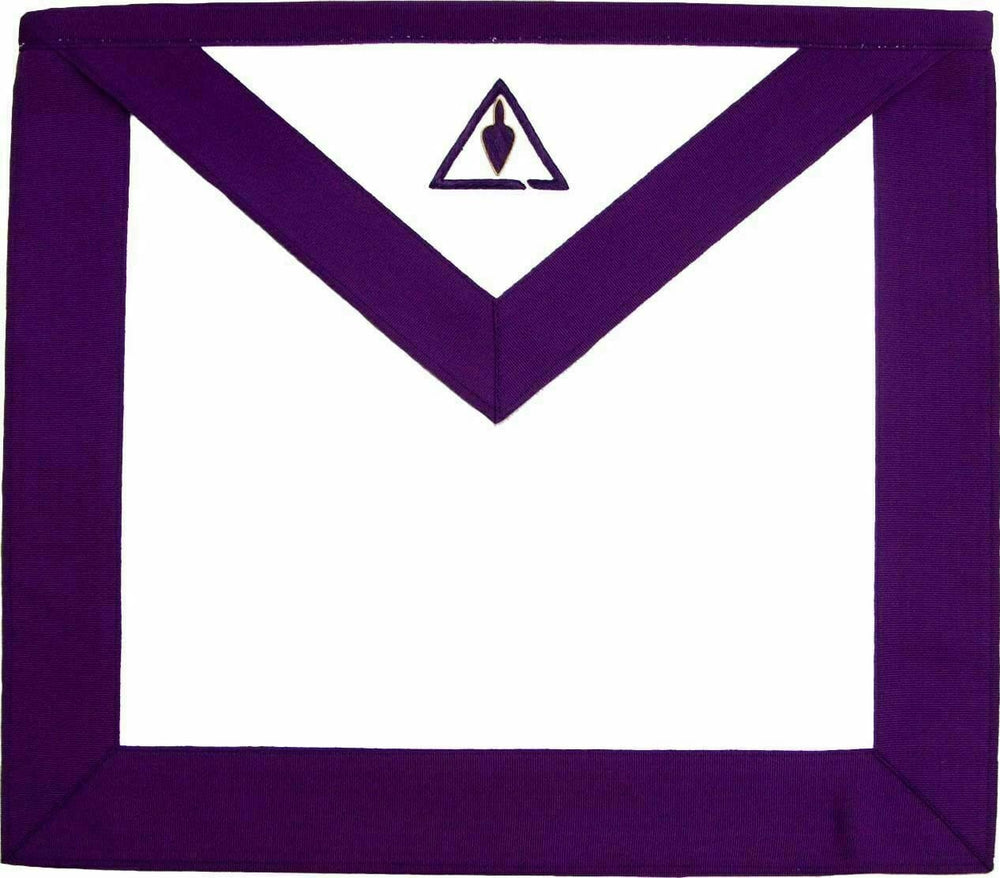 RIAZ IMPEX MASONIC REGALIA MASONIC COUNCIL ROYAL & SELECT MASTER RSM MEMBER APRON HAND EMBROIDERED