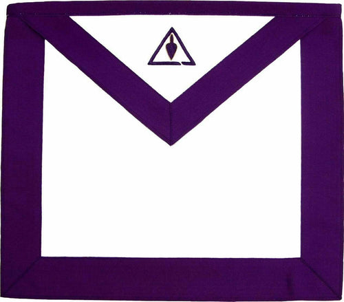 RIAZ IMPEX MASONIC REGALIA MASONIC COUNCIL ROYAL & SELECT MASTER RSM MEMBER APRON HAND EMBROIDERED