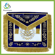 Masonic Grand Lodge Past Master Apron Hand Embroidered Bullion