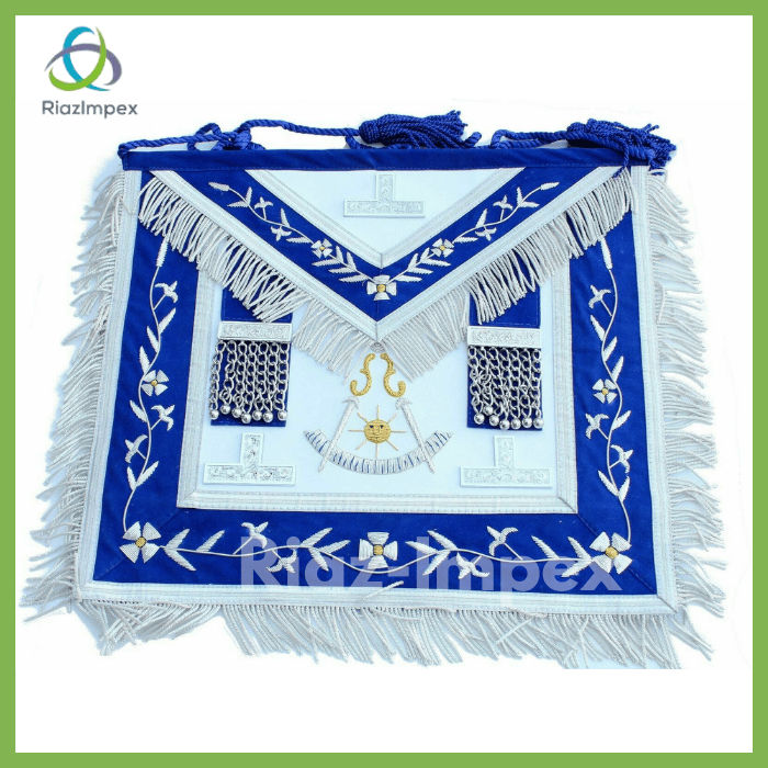 RIAZ IMPEX MASONIC REGALIA MASONIC GRAND PAST MASTER APRON HAND EMBROIDERED BEST QUALITY