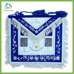 RIAZ IMPEX MASONIC REGALIA MASONIC GRAND PAST MASTER APRON HAND EMBROIDERED BEST QUALITY