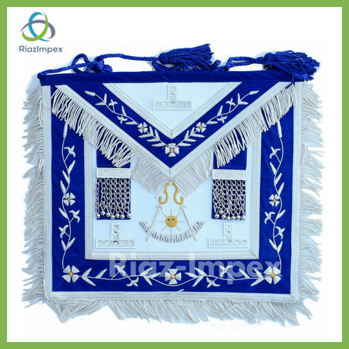 RIAZ IMPEX MASONIC REGALIA MASONIC GRAND PAST MASTER APRON HAND EMBROIDERED BEST QUALITY