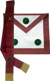 Masonic Knight Mason Regalia Apron & Sash Set Hand Embroidered