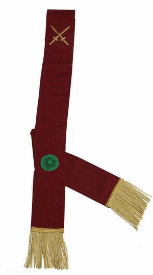 RIAZ IMPEX MASONIC REGALIA MASONIC KNIGHT MASON REGALIA APRON & SASH SET HAND EMBROIDERED