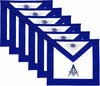 Masonic Blue Lodge Master Mason Aprons Embroidered – Pack of 6
