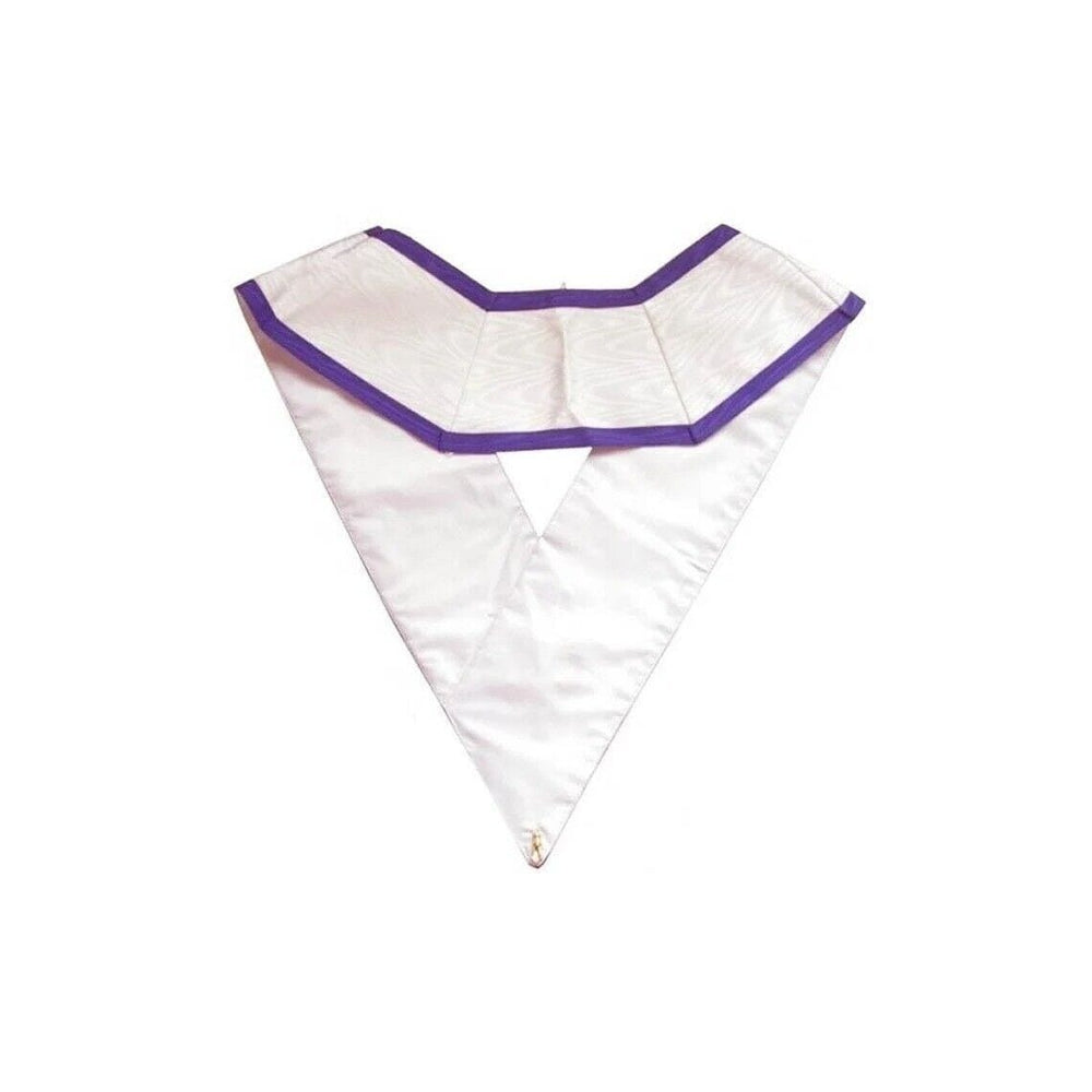 RIAZ IMPEX MASONIC REGALIA Masonic Memphis Misraim Collar 66 Degree White Handmade