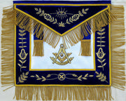 Masonic Past Master Blue Apron Bullion Vine Work Hand Embroidered – Premium
