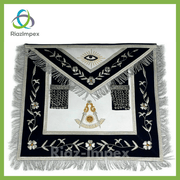Masonic Past Master Apron Gold and Silver Hand Embroidery Apron