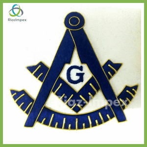 RIAZ IMPEX MASONIC REGALIA MASONIC PAST MASTER HAND EMBROIDERY APRON and CHAIN COLLAR