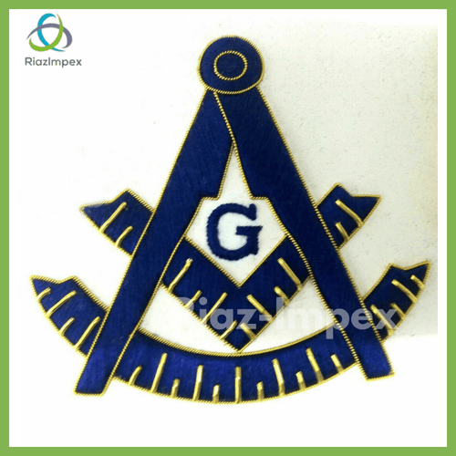 RIAZ IMPEX MASONIC REGALIA MASONIC PAST MASTER HAND EMBROIDERY APRON and CHAIN COLLAR