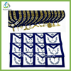 Masonic Regalia Aprons Blue Lodge Officers Set of 12 & Blue Backing Chain Collar