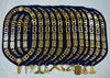 Masonic Blue Lodge Chain Collar with Officer Jewels Gold – 12 Pcs Set