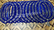 Masonic Blue Lodge Officer Chain Collar Silver on Blue Backing – Set of 12