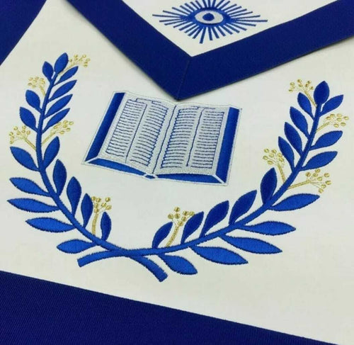 RIAZ IMPEX MASONIC REGALIA Masonic Regalia Blue Lodge Officers Aprons Machine Embroidered Set of 12 Aprons