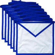 Masonic Blue Lodge White Cotton Cloth Member Aprons – Pack of 6 – New