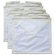 Masonic Cotton Duck Cloth Candidate Apprentice Aprons – Pack of 6