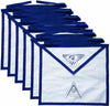 Masonic Cotton Duck Cloth Past Master Aprons Printed – Set of 6 – New