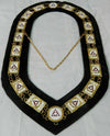 Masonic Ladies of Circle of Perfection Gold Metal Chain Collar