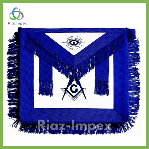 RIAZ IMPEX MASONIC REGALIA Masonic Regalia Master Mason BLUE APRON EMBROIDERED pack of 5