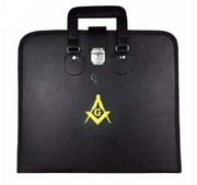 Masonic Master Mason Apron Case Gold Embroidered 15" x 17"