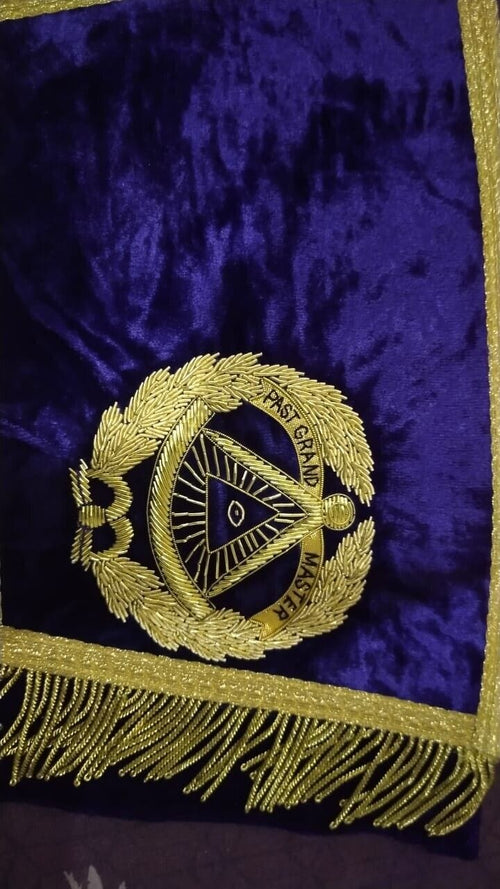 RIAZ IMPEX MASONIC REGALIA Masonic Regalia Past Grand Master cuff pair set HandMade with free Jewel Gold