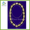 Masonic Regalia PAST MASTER Metal Chain Collar PURPLE COLOR Velvet Backing
