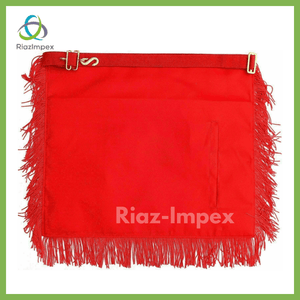 RIAZ IMPEX MASONIC REGALIA MASONIC Regalia ROYAL ARCH APRON FRINGE HAND EMBROIDERED 10PCS