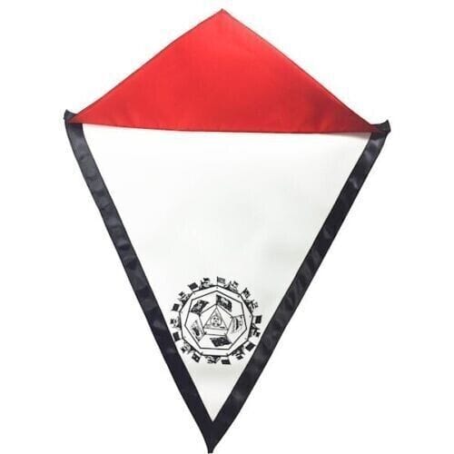 RIAZ IMPEX MASONIC REGALIA Masonic Regalia Scottish Rite Apron 32 Degree  Black lining  Masonic Flag