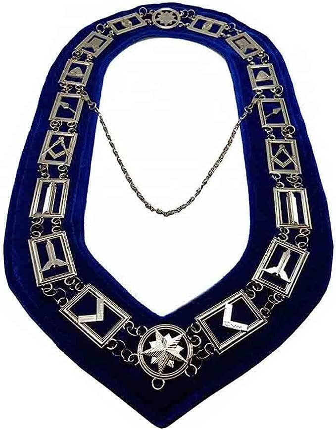 RIAZ IMPEX MASONIC REGALIA Masonic regalia Square and compass with G Machine embroidered Apron with chain collar gloves set