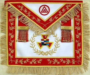RIAZ IMPEX MASONIC REGALIA MASONIC ROYAL ARCH GRAND HIGH PRIEST APRON WREATH HAND EMBROIDERED BEST QUALITY
