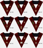 Masonic Scottish Rite 14th Degree Lodge of Perfection Collars – Set of 9