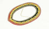 MASONIC SHRINER COLLAR DELUXE TRI COLOR BACKING RHINESTONES AROUND CHAIN COLLAR