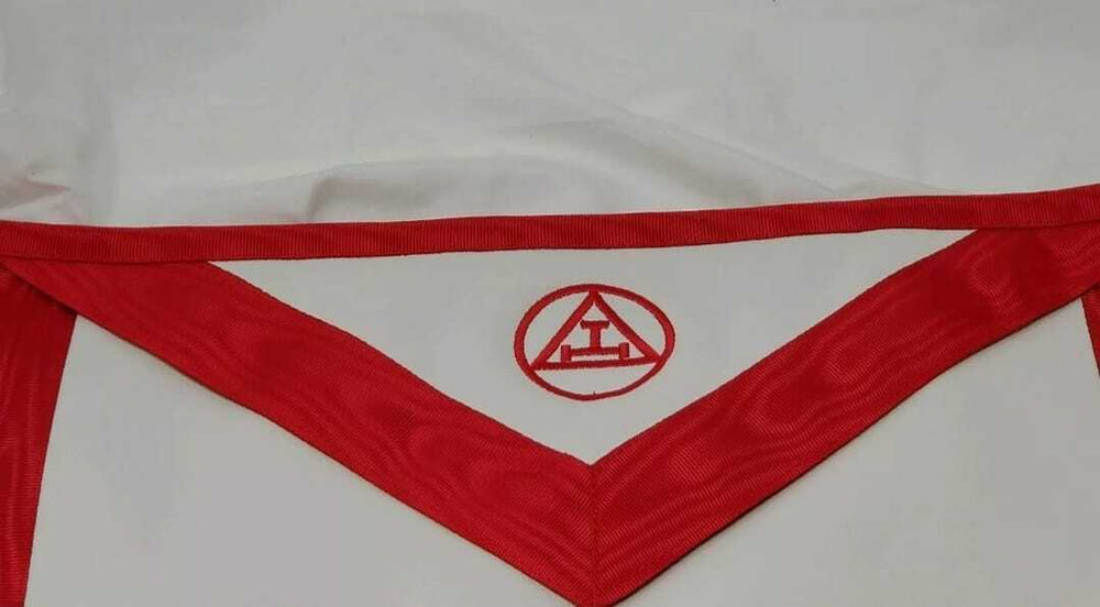RIAZ IMPEX MASONIC REGALIA New Freemason Royal Arch Mason Apron Lambskin with Satin Back
