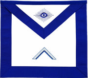Masonic Blue Lodge Officer Worshipful Master Apron Hand Embroidered