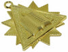 Masonic Chaplain Bible Metal Jewel Gold Freemason Chain Collar
