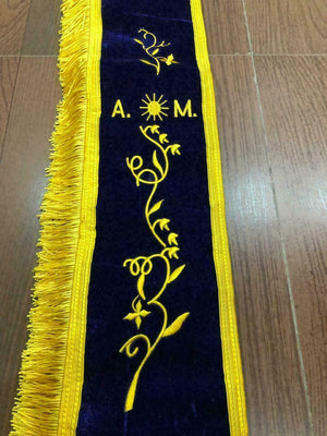 RIAZ IMPEX MASONIC REGALIA NEW OES Associate Matron Sash, OES SASHES (STYLE A) BEST QUALITY