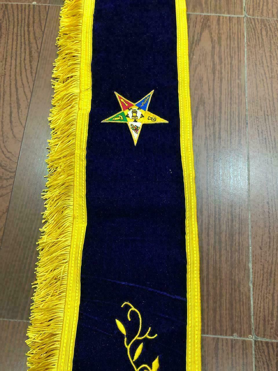 RIAZ IMPEX MASONIC REGALIA NEW OES Associate Matron Sash, OES SASHES (STYLE A) BEST QUALITY