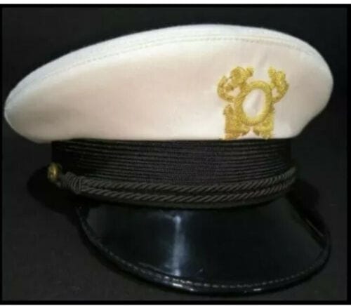 RIAZ IMPEX MASONIC REGALIA Replica Captain's Hat, Skipper's Hat, Yachting Hat White - Copy