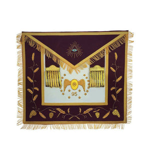 Riaz Impex Masonic Regalia Sets 95th Degree Memphis Misraim Regalia Set – Maroon Hand Embroidery