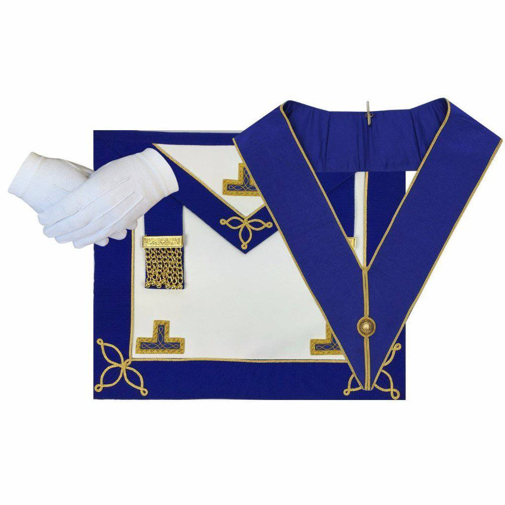 Riaz Impex Masonic Regalia Sets Provincial Officers Craft Regalia Set – Apron, Collar, Gloves