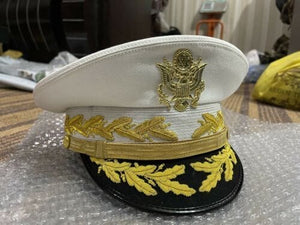 RIAZ IMPEX MASONIC REGALIA U.S. Army General Hat White Top All Sizes