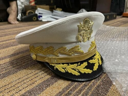 RIAZ IMPEX MASONIC REGALIA U.S. Army General Hat White Top All Sizes